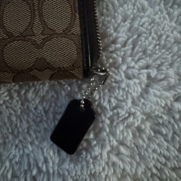 Coach Signature Brown and Black Wallet - Picture 2 of 7